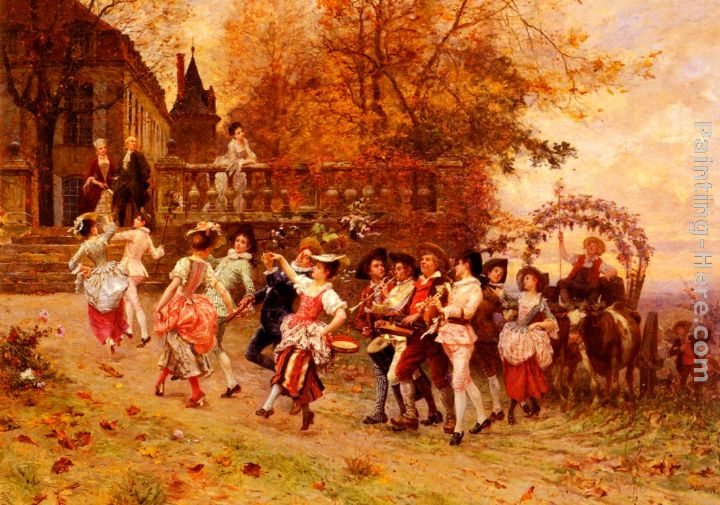 Charles Edouard Edmond Delort La Fete De Vendange